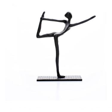 Imagem de Escultura Decorativa Yoga Equilíbrio Estátua De Mesa Metal