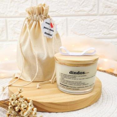 Imagem de presente madrinha batismo VELA PERFUMADA 100G SAC ALGODÃO CL - bia art