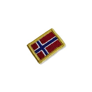 Imagem de BP0054-031 Bandeira Noruega Patch Bordado 3,8x2,5cm - BR44