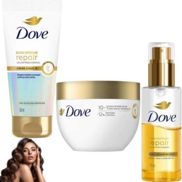 Imagem de Kit Dove Leave In Mascara Óleo Sérum Intense Repair Bond Bio-Protein C