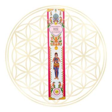 Imagem de Incenso de Massala SreeVani Indian Heritage Varetas Aromas, Rosas