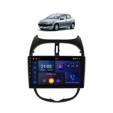 Imagem de Kit Multimidia Peugeot 206 Carplay AndroidAuto 9 Pol - Roadstar 908BR