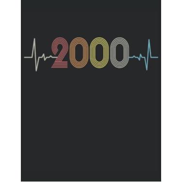 Imagem de COLORING BOOK - 101 Mandalas ECG Heartbeat Born 2000 Year Heart Beat: Funny Retro Vintage Heart Line Art Birthday Present - A4 (8. 5x11) - 101 Pages - ... - Relax - Anti Stressing - For Coloring