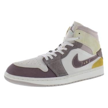 Imagem de Tênis masculino Air Jordan 1 Mid, Pedra fóssil de vela/cinza-acinzentado, 11.5