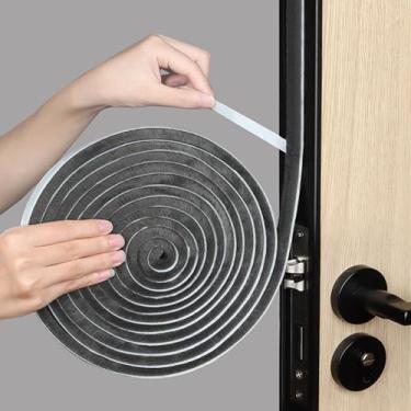 Imagem de KAIYUER Escova de 0,6" para Vedação de Portas, 33 Pés, Tira de Vedação de Ranhura para Cartão, Tira de Vedação de Porta, Escova de Varredura para Porta e Janela