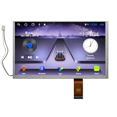 Imagem de Tela LCD de substituição para sistema de navegação GPS de rádio estéreo automotivo, tela de cristal líquido para unidade principal Android – conserta telas rachadas, distorcidas ou não responsivas