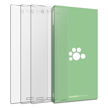 Imagem de Película de vidro premium para Sony Xperia XZ, 3 pacotes, antirreflexo, ultrafina, transparente, dureza 9H, película protetora de vidro temperado para Sony Xperia XZ Premium G8141 G8142 G8188, Screen Protector (Clear)