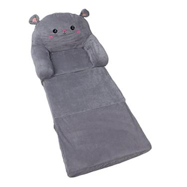 Imagem de Sofá-cama Dobrável de Desenho Animado Infantil Sofá-cama de Esponja Infantil de Tecido Macio e Arejado (3 níveis)