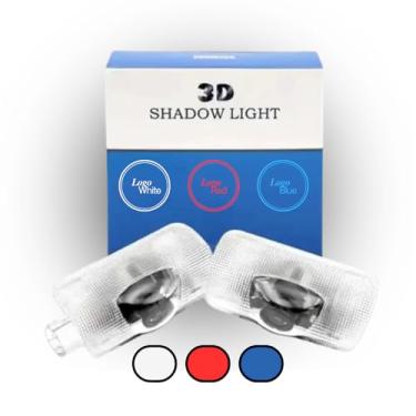 Imagem de 3D Shadow Light Projetor de luz LED para porta de carro (azul) Luz de cortesia de boas-vindas compatível com acessórios LS ES is LX RX GS GX RC UX TX