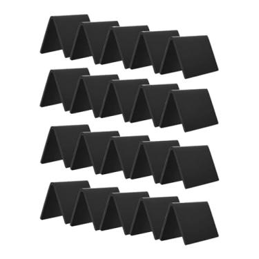 Imagem de Ioensy 20pcs acrílico Mini Retor de quadro -negro assina pequenos quadros de chamados Número da mesa do quadro -negro Sinais de quadro de giz para alimentos