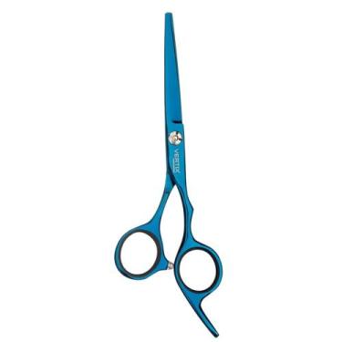 Imagem de Tesoura Profissional Blue Titanium Navalha 5,5 Vertix