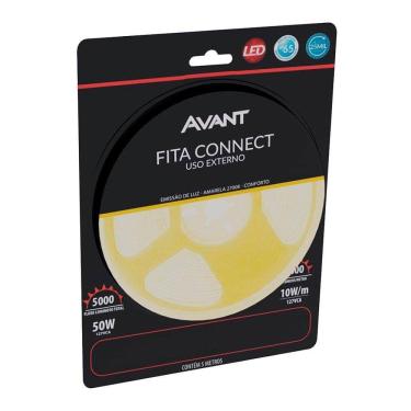 Imagem de Fita Led Avant Connect Externo IP65 Amarela 2,7k 10W/M 5m 127V