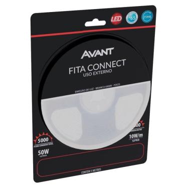 Imagem de Fita Led Avant Connect Externo IP65 Branca 10W/M 5m 6,5K 127V