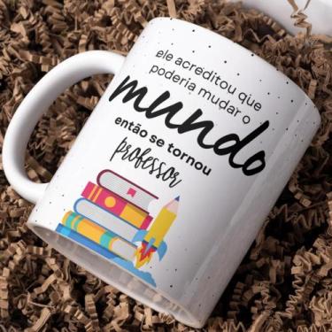 Imagem de Caneca Professora Professor Personalizada Com Nome e Foto - Castelo Su