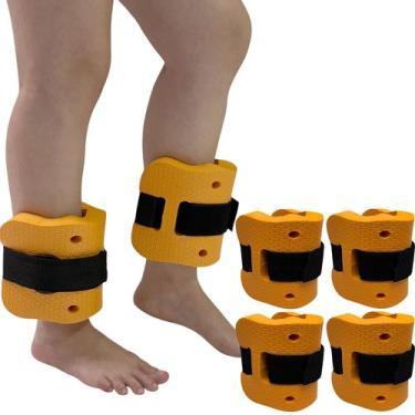 Imagem de Kit 2 Pares de Caneleiras de Hidroginástica Em EVA Peso 3 à 4kg DF4032