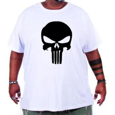 Imagem de Camiseta Masculina Plus Size Estampa Justiceiro - G1 ao G3 - Phashion 