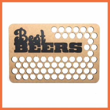 Imagem de Placa Porta Tampinhas Cantinho do Churrasco Retangular em Relevo Área Gourmet Churrasqueira