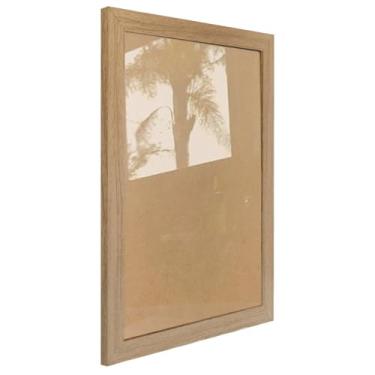 Imagem de Moldura Lisa Para Quadros Revestida com Fundo MDF e Vidro - 2x1 Cor:CARVALHO;Tamanho:15X21 CM