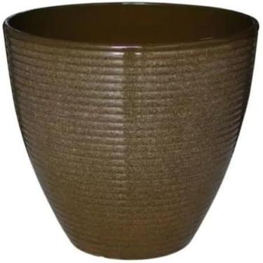Imagem de Vasos Para Plantas Moderno Polietileno Para Sala Auto Brilho 47cm, Vas
