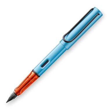 Imagem de LAMY AL-star denim - Caneta tinteiro com grip ergonômica e pena de aço preta M - corpo de alumínio leve - incluindo cartucho azul LAMY T 10