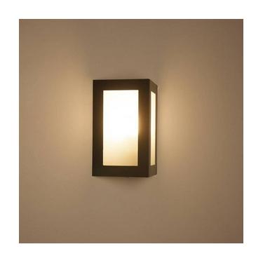 Imagem de Arandela Triangular Em Alumínio Parede Muro Externa E Interna Cor: Marrom