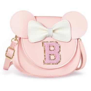 Imagem de Aganmi Linda bolsa tiracolo para meninas 2, 3, 4, 5, 6, 7, 8 anos, presente de aniversário, carteira infantil, rosa, 7.1*6.7*3.1in (18*17*8cm), B