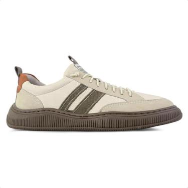 Imagem de Sapatênis Masculino Denim Vibe Conforto Democrata - Cinza