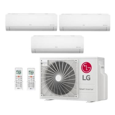 Imagem de Ar Condicionado Multi Split Inverter Hi Wall LG 21000 BTUs (2x9000+120