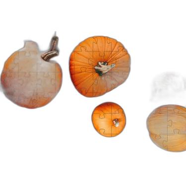 Imagem de 4 Quebra-Cabeças Alimentos Saudáveis Legumes De 40 Peças