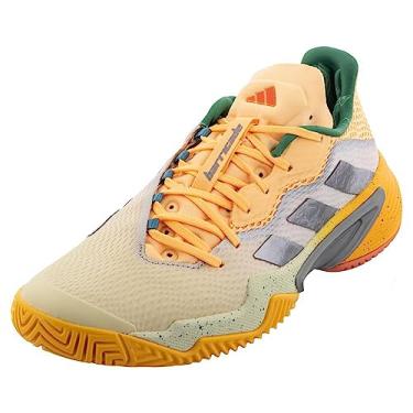 Imagem de adidas Tênis Barricade Masculino, Tint-taupe branco Ácido metálico laranja, 11.5