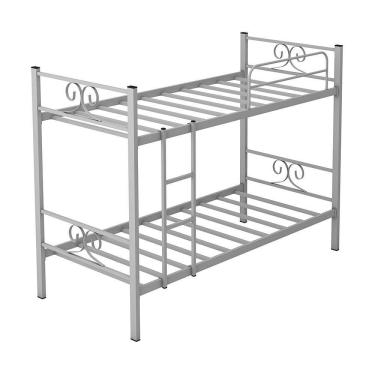 Imagem de Beliche Domus Solteiro Moderno 100% Aço Compacta Cinza