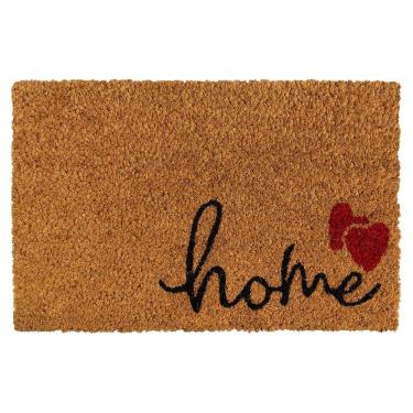 Imagem de Capacho Fibra De Coco Sergipe 02 Bege-preto 0,30x0,45m