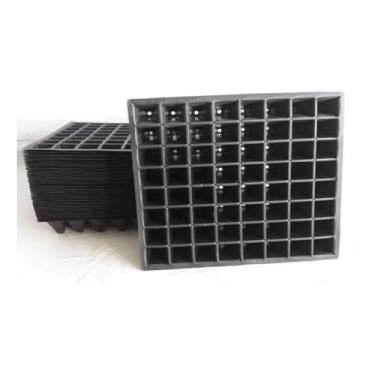 Imagem de Kit 10 Bandeja Sementeira Para Produção De Mudas 64 Células