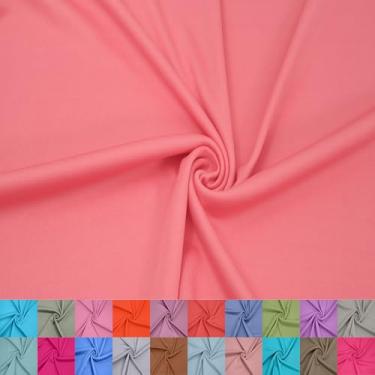 Imagem de Texco Inc Forro interloque 100% poliéster de 152 cm de largura – Tecido de malha leve da The Yard para vestuário, roupas, projetos escolares, decorações de festa, cortinas, artesanato e DIY, coral