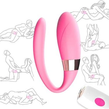 Imagem de Vibrador Casal Duplo Com Controle Remoto Ponto G Clitóris - Vbrante