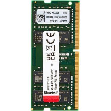 Imagem de Memória DDR4 16GB 3200MHz para Notebook Kingston Value RAM, KVR32S22D8