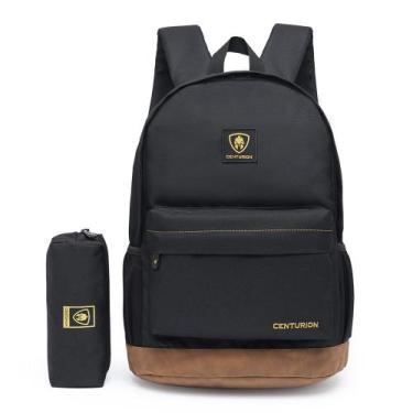 Imagem de Kit Mochila Centurion com Estojo Escolar Masculina Feminina Reforçada 
