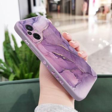 Imagem de Capa de silicone dourada com estampa de mármore para Xiaomi Poco F7 X7 M6 X6 F6 M5 M5S F5 X5 F4 X4 M4 F3 M3 X3 Pro Ultra 4G 5G GT NFC, roxo claro, para Poco M6 5G