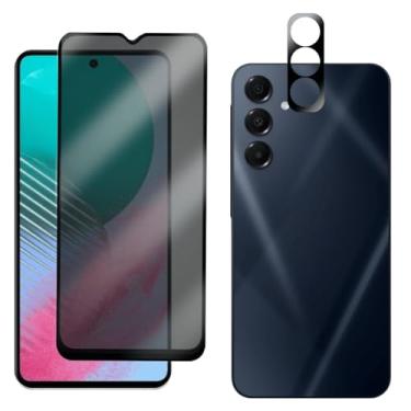 Imagem de Película de Vidro Anti Espião 3D para Galaxy M54, Proteção Total da Tela, 9H, com Película Protetora de Câmera