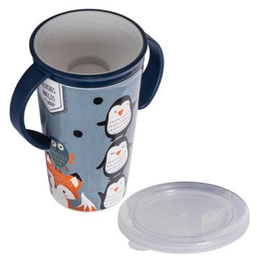 Imagem de Copo Magic 360 Com Alça e Válvula Antivazamento 280ml Plasútil, Raposi