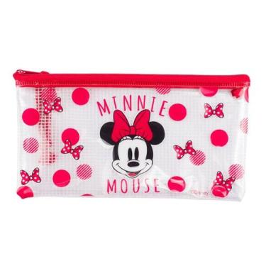 Imagem de Necessaire Estojo Transparente Minnie 11.5x21cm - Disney