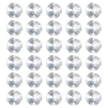 Imagem de PATIKIL Pingentes de cristal octógono K9 com 2 furos, pacote com 30, lustre de 22 mm, peças de prismas, ornamentos para pendurar contas para decoração de artesanato DIY, transparente
