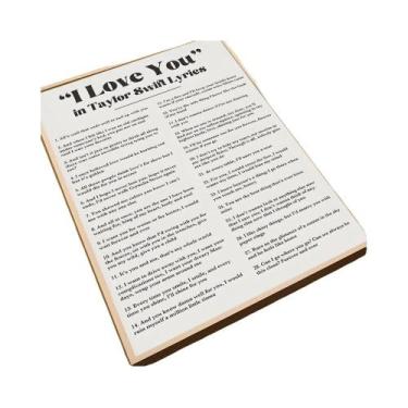 Imagem de Taylor Swift Afirmações Eu Te Amo Pôster Autoadesivo Decoração De Pare