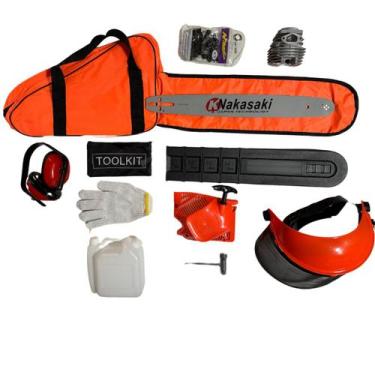 Imagem de Motosserra a Gasolina Profissional 78cc Laranja - Knakasaki