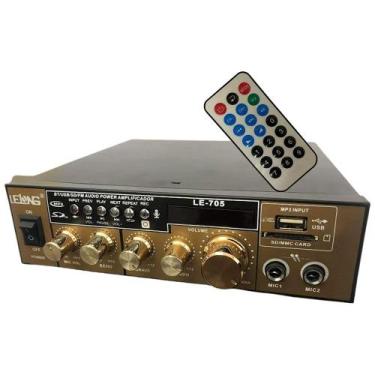 Imagem de Amplificador de Áudio com Bluetooth Lelong LE-705