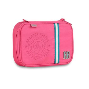 Imagem de Estojo Rebecca Bonbon Box Rosa 36 Elásticos Juvenil Escolar