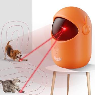 Imagem de KOACKL Brinquedo para gatos, brinquedos para gatos em ambientes internos, brinquedo automático não portátil, recarregável, com modos de temporizador e velocidade, interativo ideal para gatos, cães