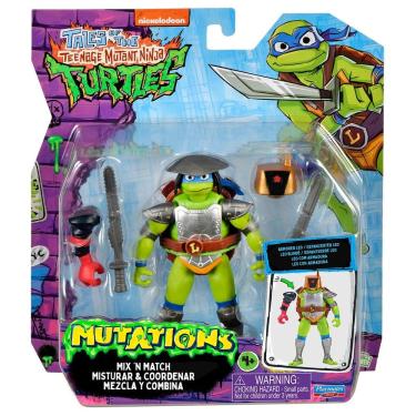 Imagem de Boneco Leo Com Acessórios - As Tartarugas Ninja Mix `N Match