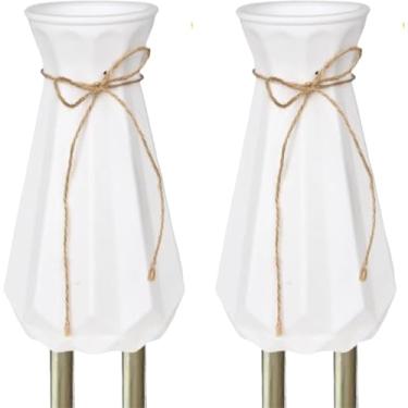 Imagem de Vaso de cemitério com pontas de metal, vasos de cemitério para porta-flores para túmulos para cemitérios, decorações de túmulos ao ar livre para presentes de memorial para perda de ente querido - 2