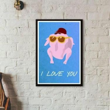 Imagem de Quadro Decorativo Friends I Love You 45X34Cm Moldura Branca - Quadros 
